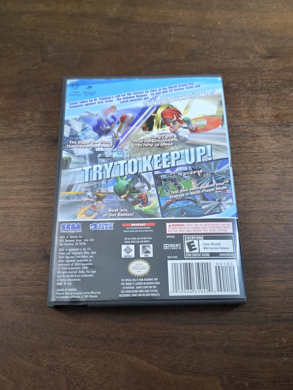 🔥 Nintendo Gamecube Sonic Riders Game Cib - Picture 4 of 4